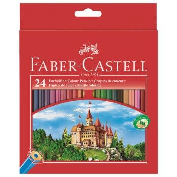 Matite colorate esagonali faber castell - 24 pz 24 col