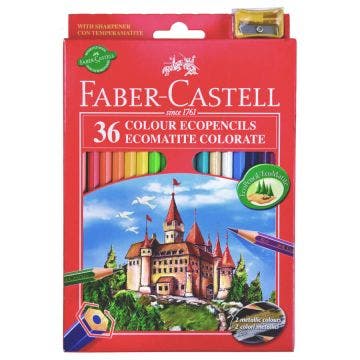 Matite colorate esagonali faber castell - 36 pz 36 col