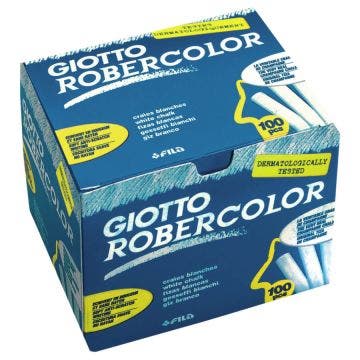 Gessi per lavagna giotto robercolor - 100 pezzi bianchi