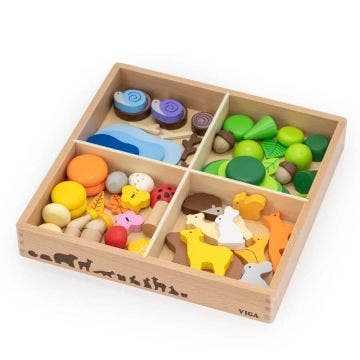 Loose parts della foresta - 58 pezzi