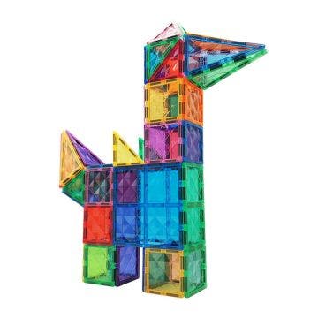 Costruzioni magnetiche traslucide 60 pezzi