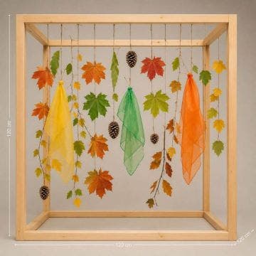 Cubo Montessori sensoriale in legno